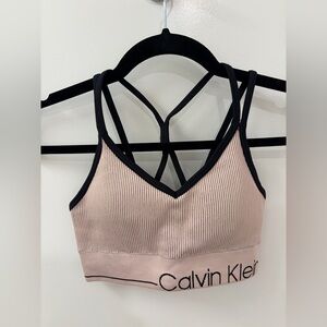Calvin Klein Women's Pink Sports Bralette (size XS)